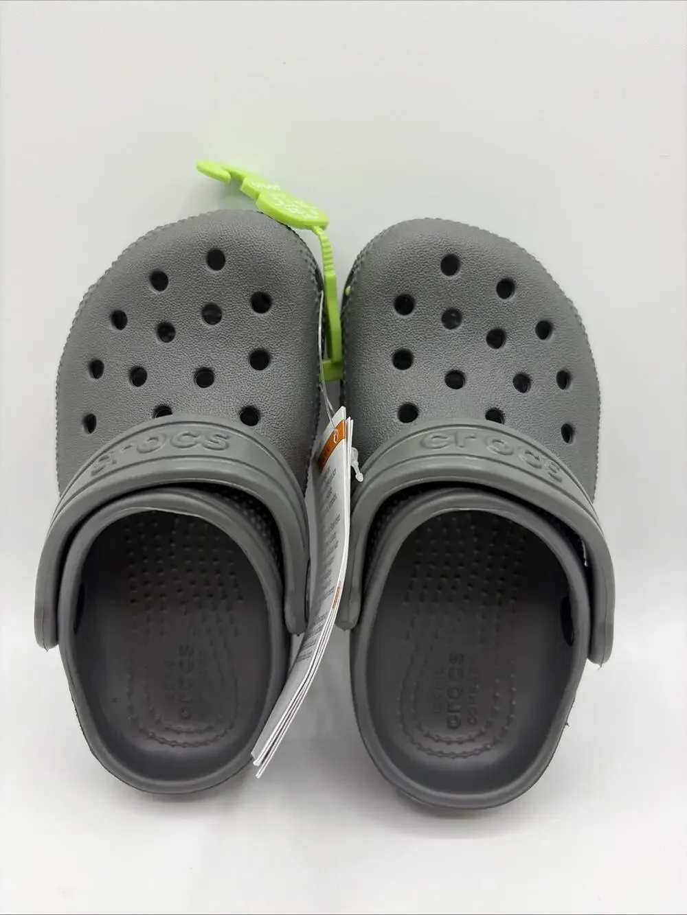Crocs Kids Classic Clog Sandal Size C8 EU 25 Dark Gray NWT